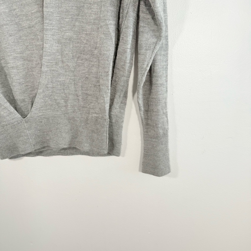Isabel Marant Light Gray Cashmere Silk Faux Wrap Italian Yarn Sweater 34 XS - Picture 5 of 9